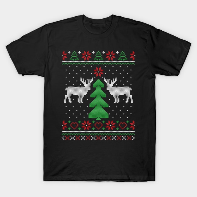 Ugly Christmas Sweater T-Shirt by BadDesignCo